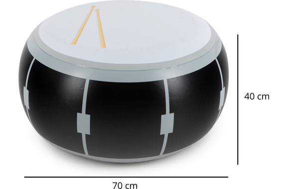 Stagecaptain IF-7141 Aufblasbarer Tisch-Hocker Drum-Design image 9