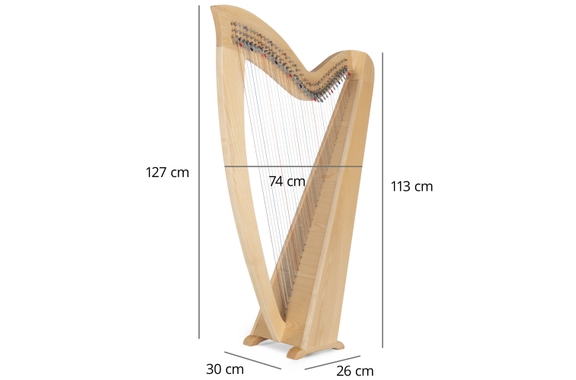 Classic Cantabile K-36 AW Keltische Harp 36 Snaren image 9