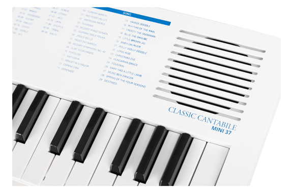 Classic Cantabile MINI-37 Clavier blanc-bleu image 9