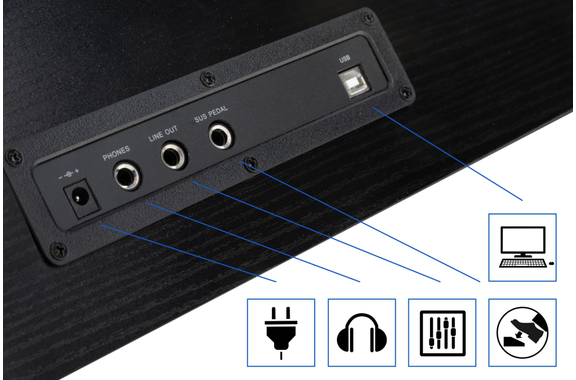 FunKey DP-61 III Keyboard mit 61 Tasten im Digitalpiano-Design Schwarz  - Retoure (Verpackungsschaden) image 9