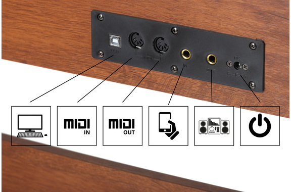 McGrey DP-18 WN E-Piano Nussbaum matt  - Retoure (Zustand: sehr gut) image 9