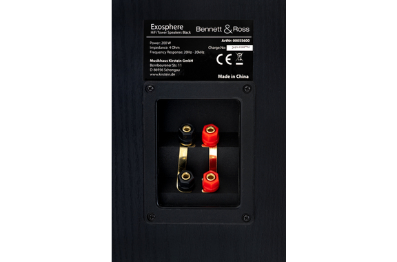 Bennett & Ross Exosphere HiFi Vloerstaande Luidsprekers Set Zwart 2x 200W RMS image 9