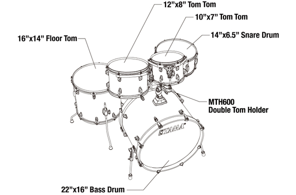 Tama CL52KR-GNL Superstar Classic Drumkit Gloss Natural Blonde image 9