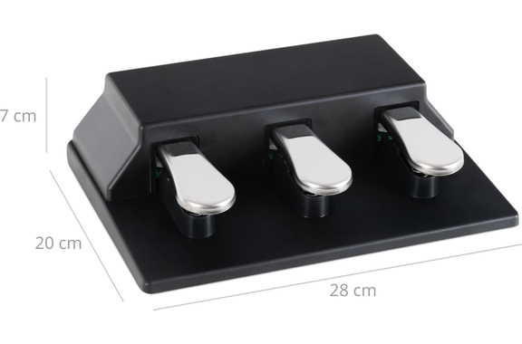 Yamaha P-525WH Stage Piano Weiß Pedal Set image 9