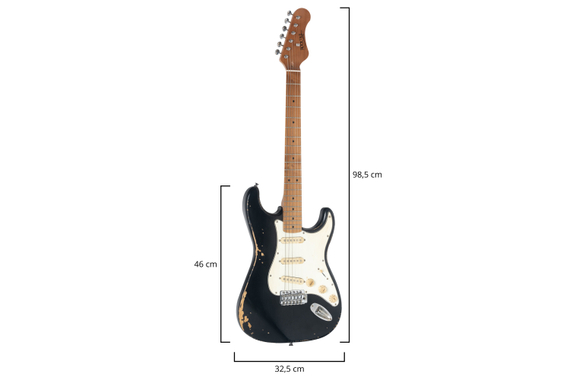 Rocktile Vinstage ST-RMBK Guitarra Eléctrica Black image 9