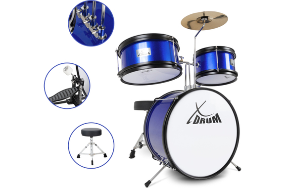 XDrum Junior KIDS Batterie Incl. École Bleu image 9