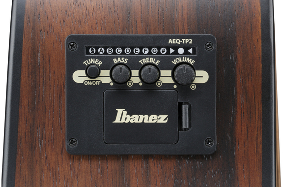 Ibanez AAD70CE-TBN Westerngitaar Charcoal Burst Top image 9