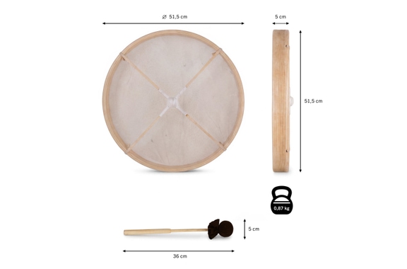 Classic Cantabile ND-20 All Natural Frame Drum 20" image 9