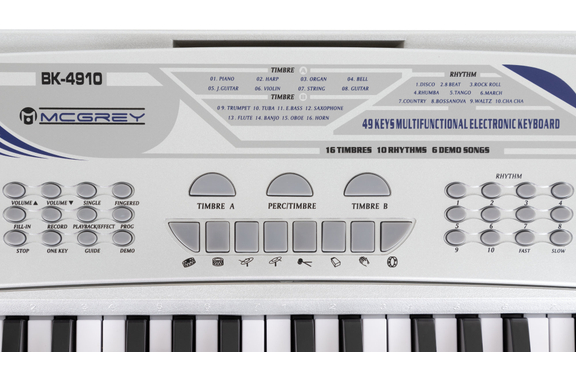 McGrey BK-4910SR Clavier 49 Touches Avec Pupitre Argent image 9