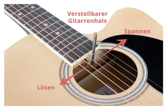 Rocktile WSD-8CE-NT Slim Line Westerngitarren Set  - Retoure (Zustand: sehr gut) image 9
