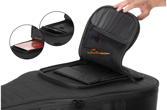 Classic Cantabile WS-10BK-LH Westerngitaar zwart Linkshandig model Tas Set image 9