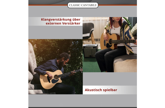 Classic Cantabile AB4-20CE-NT Basse Acoustique Natural image 9
