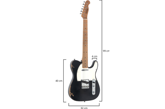 Rocktile Vinstage TL-RMBK Guitarra Eléctrica Black image 9