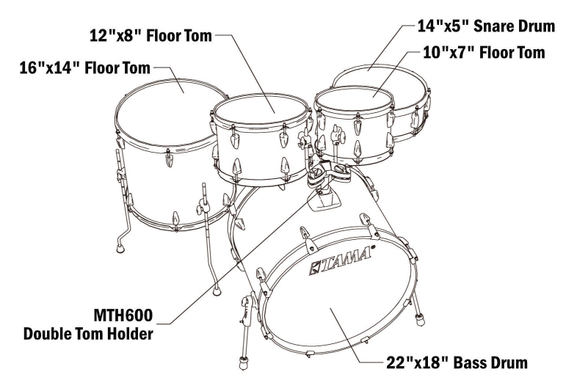 Tama IP52H6W-HBK Imperialstar Drumkit Hairline Black  - Retoure (Zustand: sehr gut) image 9