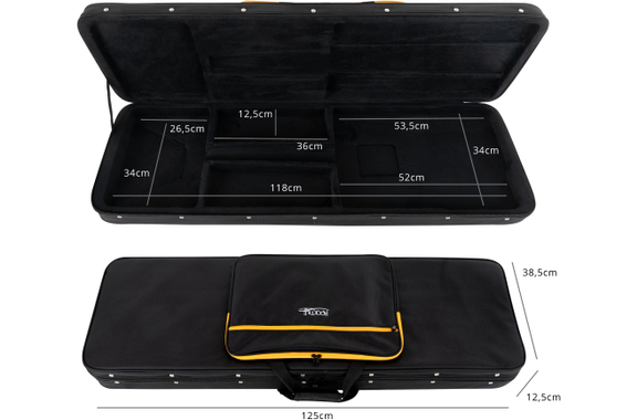 Rocktile Pro RB-400N Lumberjack E-Bass naturel Set avec housse souple image 9
