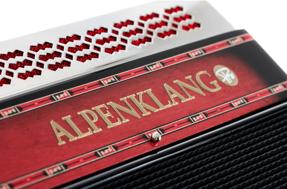 Alpenklang Pro Acordeón IV 96 CM Shadow Red image 9