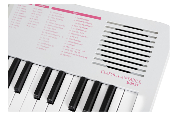 Classic Cantabile MINI-37 Clavier blanc-rose image 9