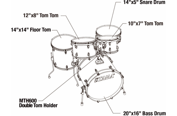Tama CL50R-GNL Superstar Classic Drumkit Gloss Natural Blonde image 9