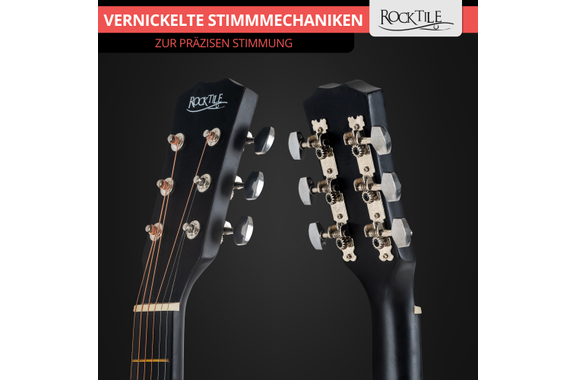 Rocktile WSC-4C-BK Guitare Western Noire image 9