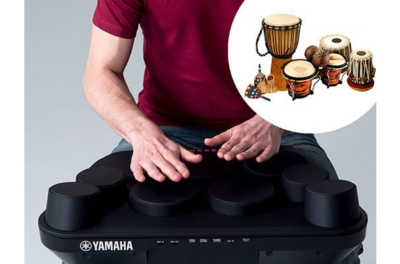 Set de Batería Electrónica Yamaha DD-75 Incl. Escuela de Batería y Fuente de Alimentación image 9