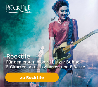Rocktile - Für den ersten Akkord bis zur Bühne. E-Gitarren, Akustikgitarren und E-Bässe